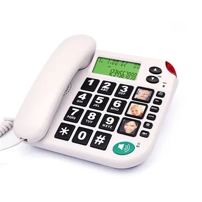 Veľký telefón s tlačidlom s ID volajúceho